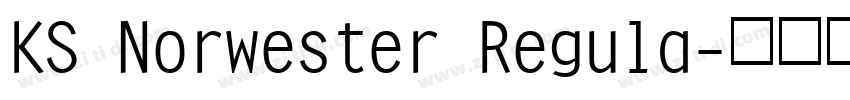 KS Norwester Regula字体转换
